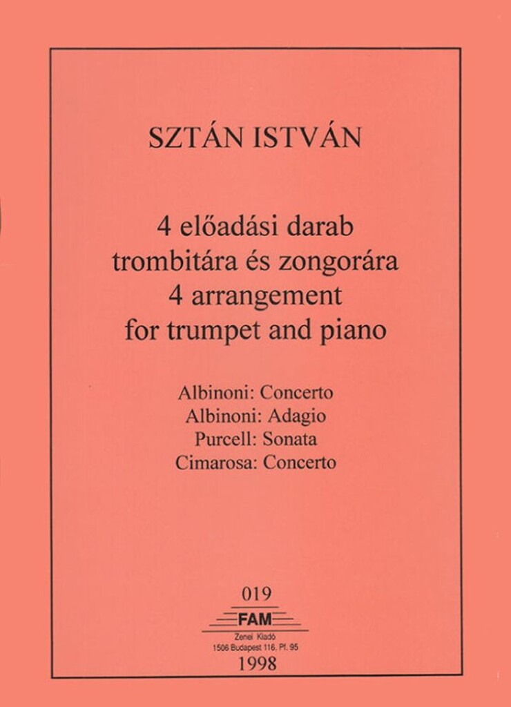 4 Arrangement for Trumpet and Piano